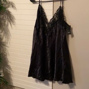 Torrid side slit satin chemise lingerie